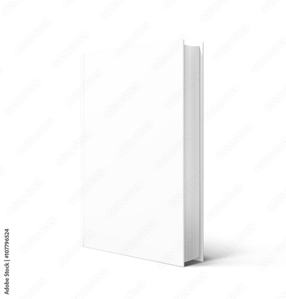 Blank cover book isolated on white background. Vector illustration. Blank cover book isolated on white background. Vector illustration.
