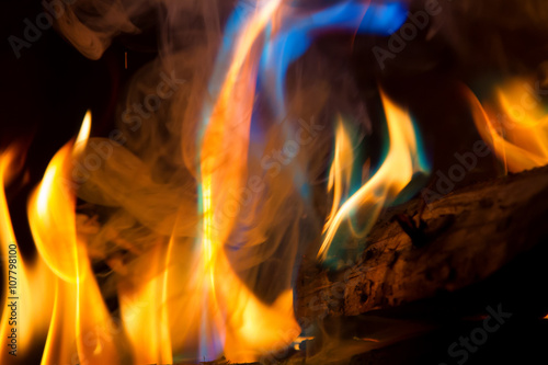 Blue Turquoise Flame