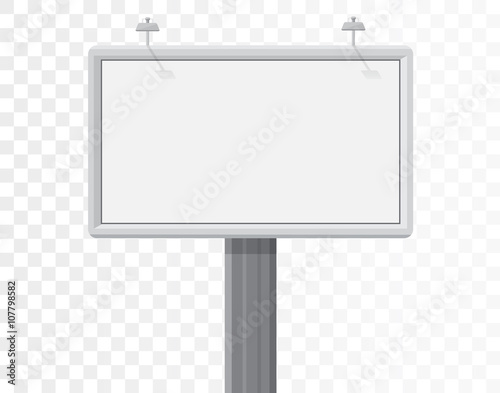 billboard isolated on the alpha white background