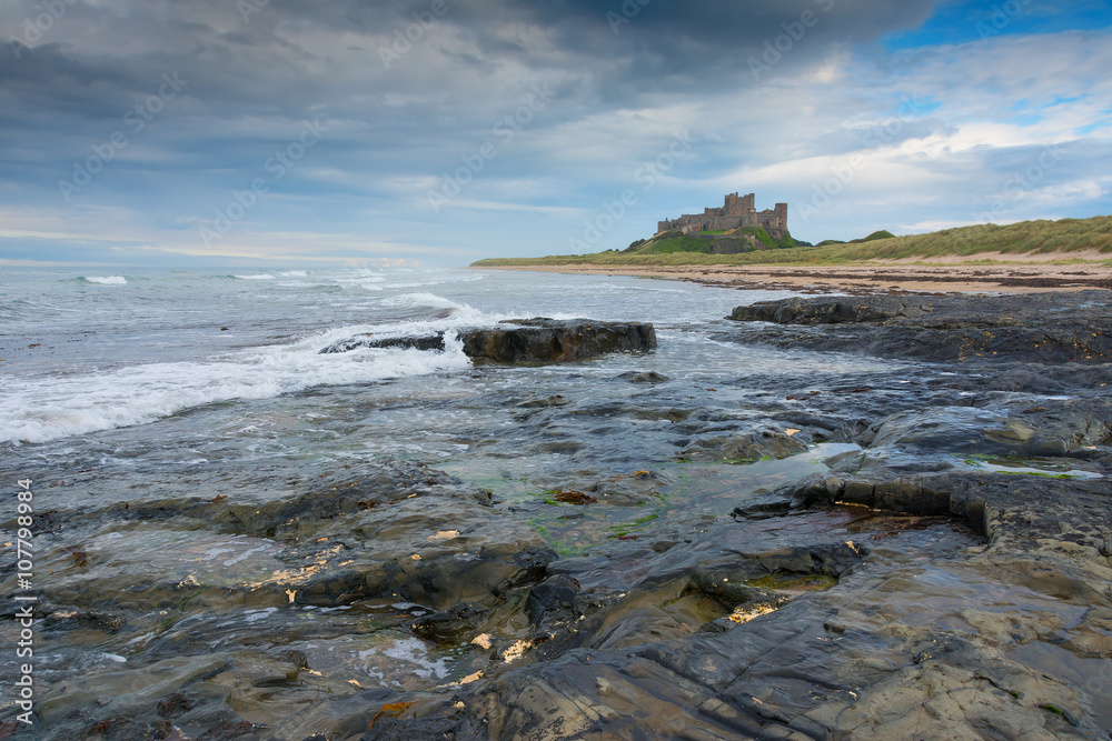 Bamburgh Castle from a distance England Bamburgh Castle from a distance England