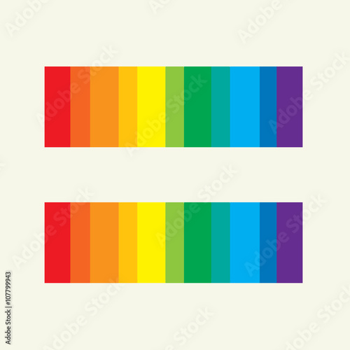 Rainbow equality spectrum