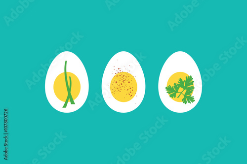 Boiled egg horderves