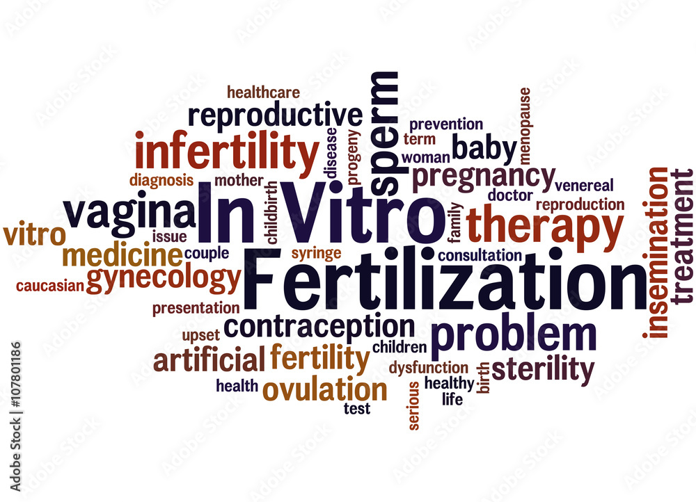 Fototapeta premium In Vitro Fertilisation, word cloud concept 7