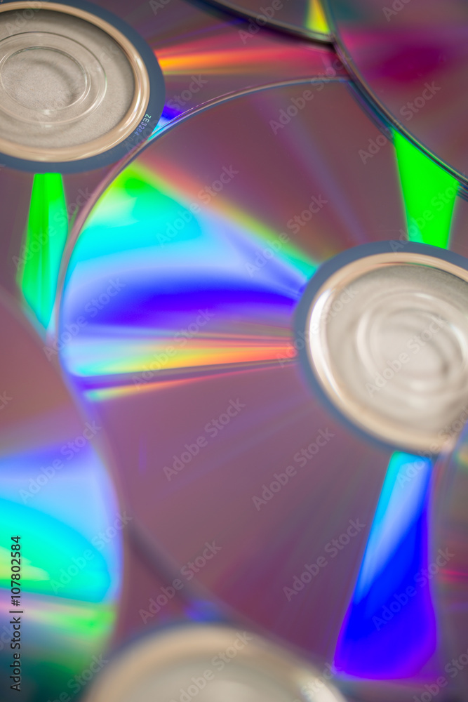 Compact Disc Laid Flat with Shiny Side Up Compact Disc Laid Flat with Shiny Side Up