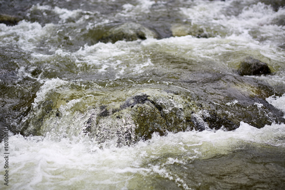 River with selective focus River with selective focus