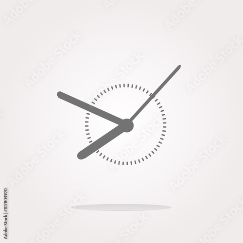 vector Clock icon web button sign. Web Icon Art. Graphic Icon Drawing