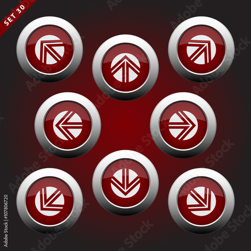 icons with arrows, eight directions