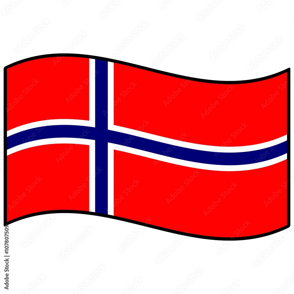 Fototapeta premium Flag of Norway