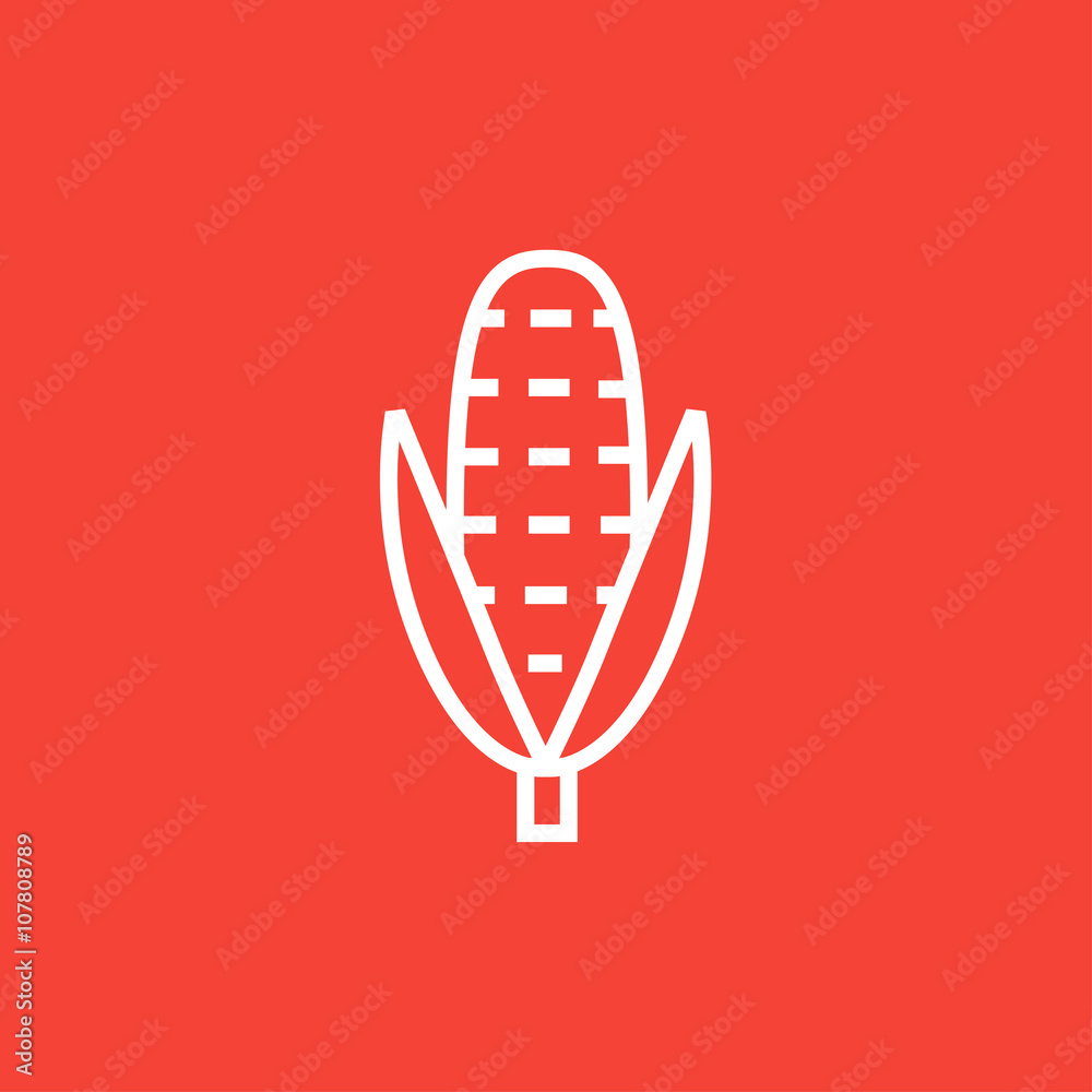 Corn line icon. Corn line icon.