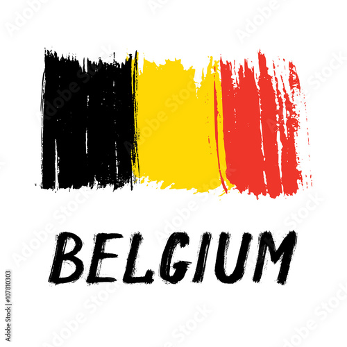 Flag Of Belgium - Grunge