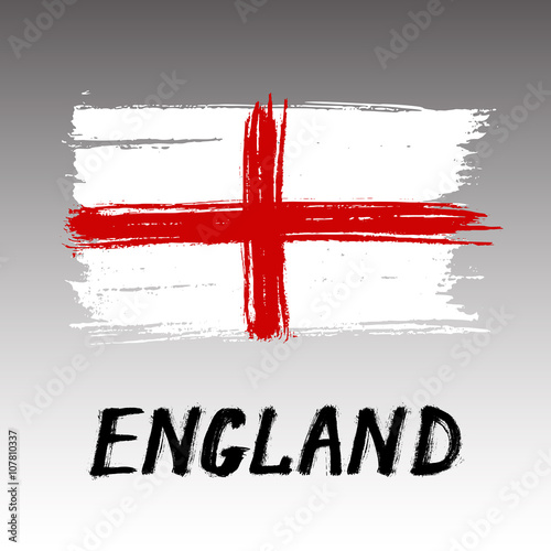 Flag Of England - Grunge