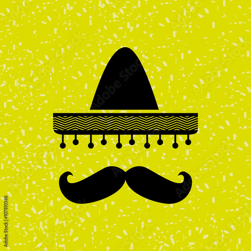 mexican culture icon design 