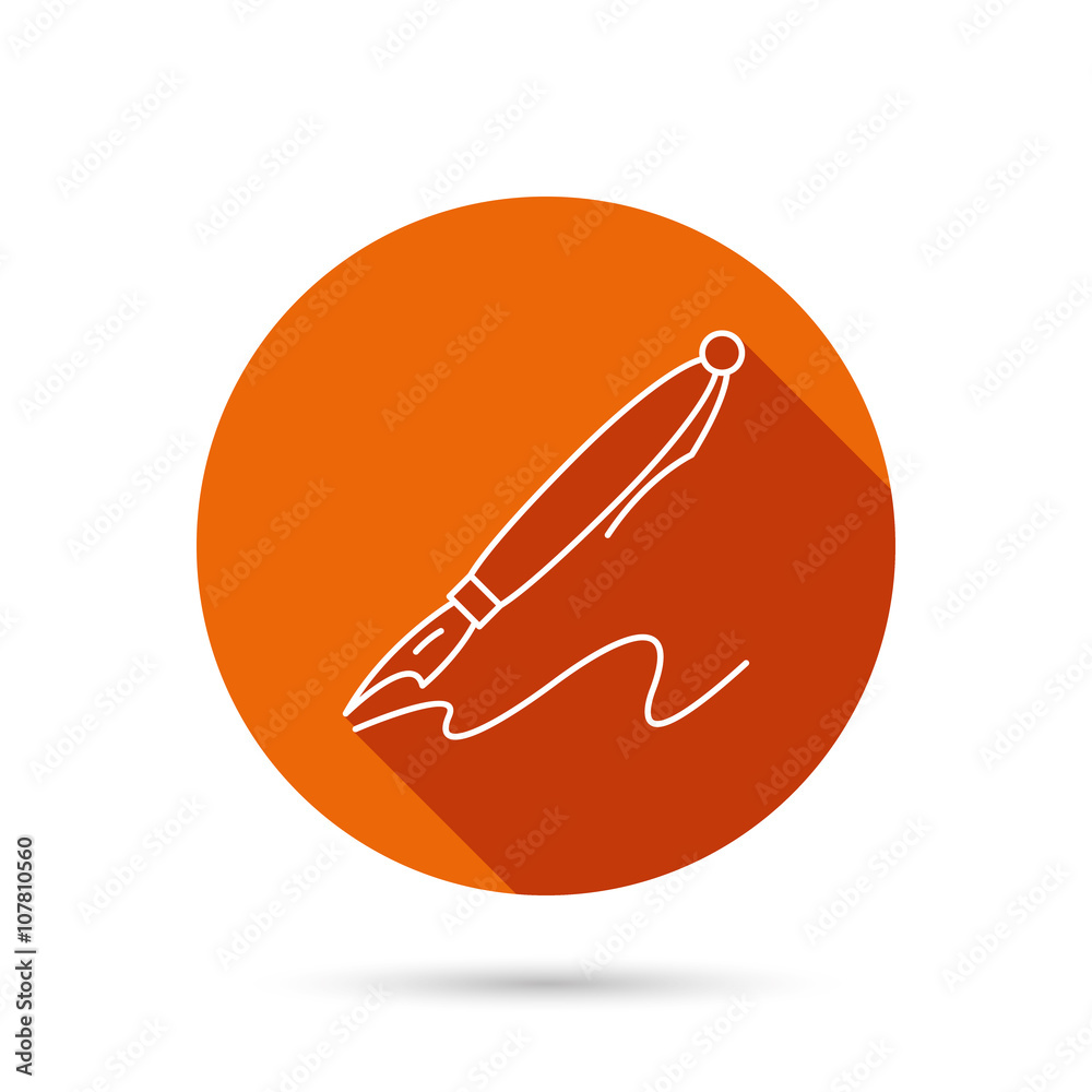 Pen icon. Writing tool sign. Pen icon. Writing tool sign.