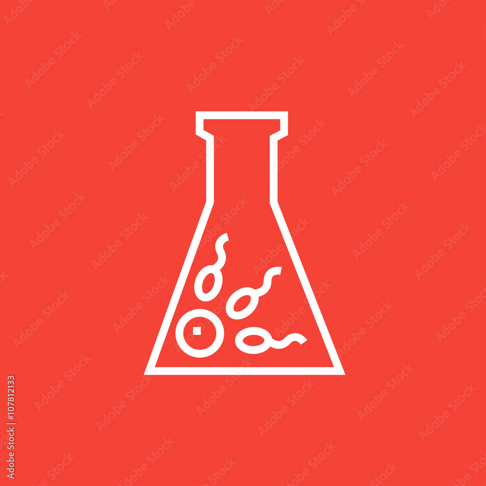 In vitro fertilisation line icon. In vitro fertilisation line icon.