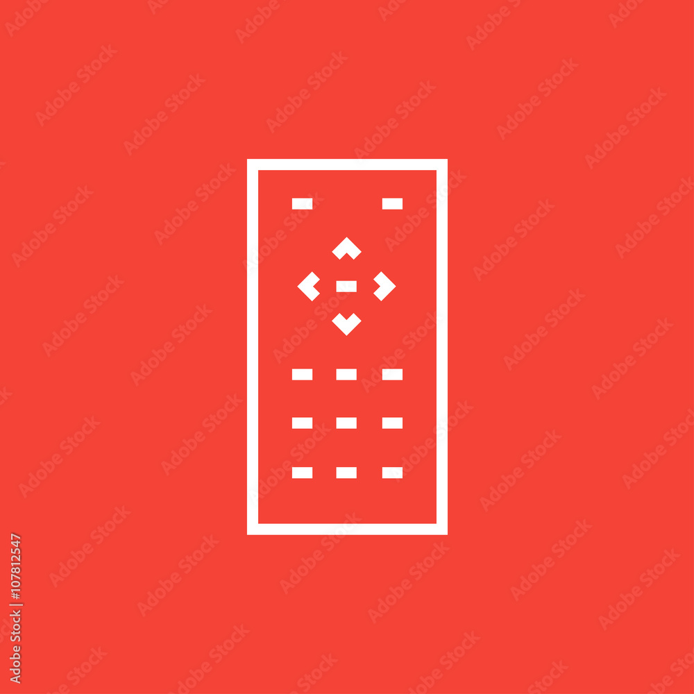 Remote control line icon. Remote control line icon.