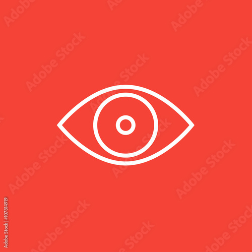 Eye line icon.