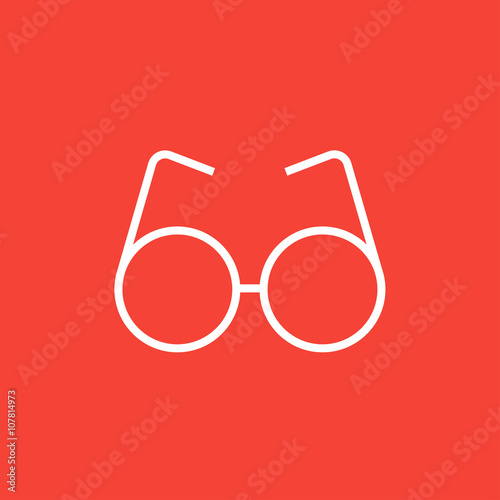 Eyeglasses line icon.