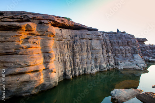Sunset at Sam Pan Bok (Grand Canyon of Thailand), Ubon Ratchatha