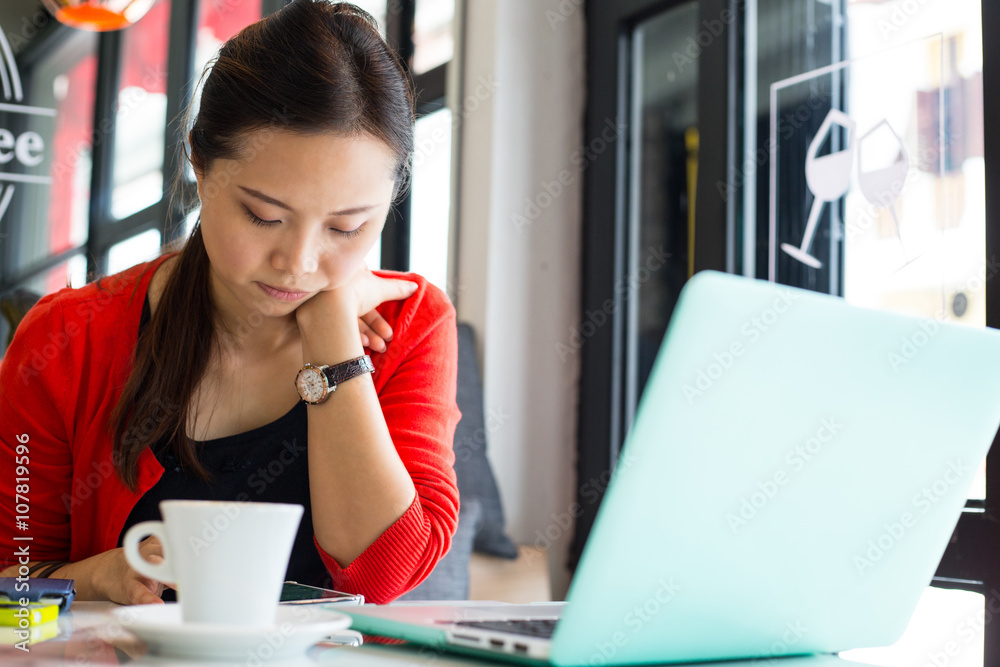 .Lifestyle coffee ,woman using smartphone .Lifestyle coffee ,woman using smartphone