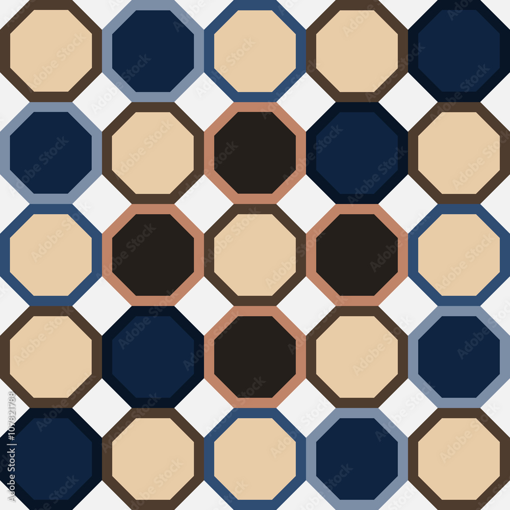 Obraz premium Vector seamless geometry pattern, abstract geometric background