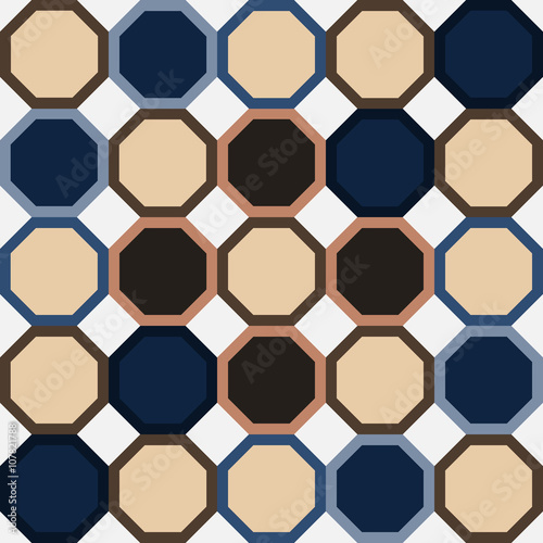 Vector seamless geometry pattern, abstract geometric background