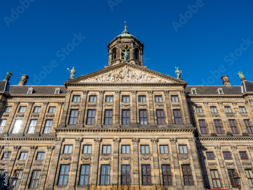 Front of Royal palace in Amsterdam