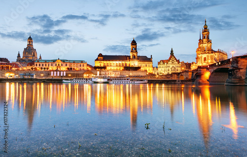 Dresden at night, Germany © TTstudio