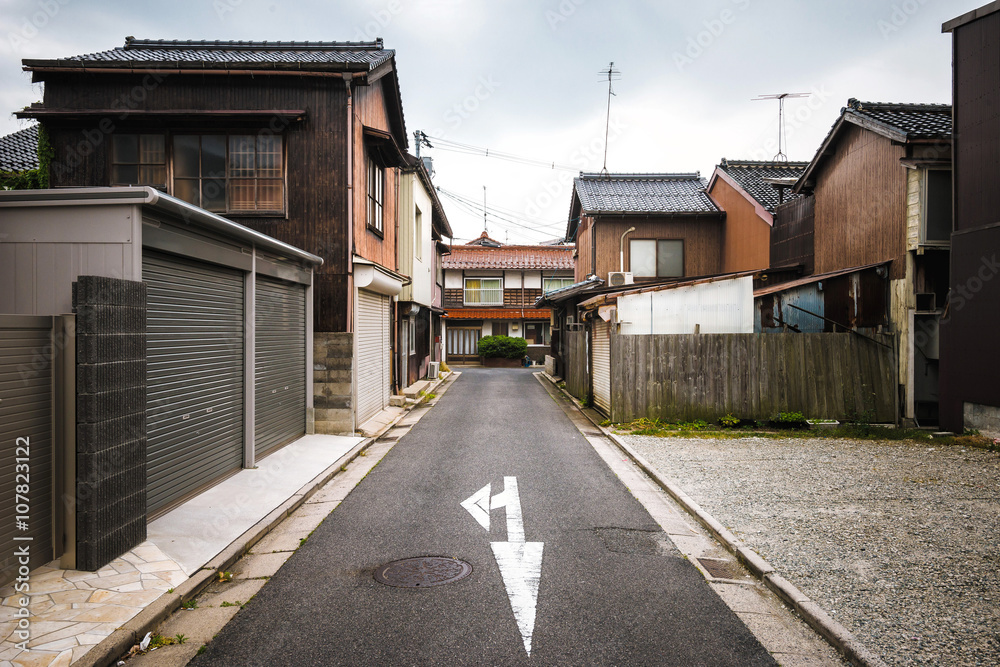 Улица в старом квартале японского провинциального города