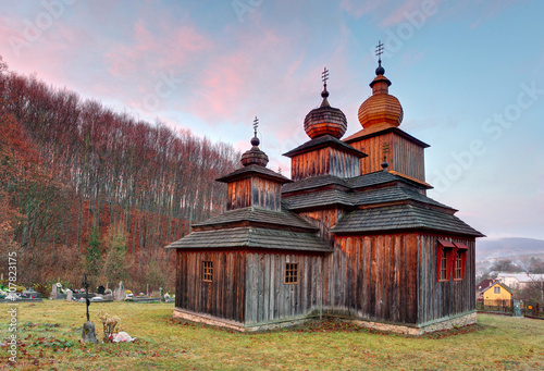 Greek Catholic Wooden church, Dobroslava, Slovakia photo