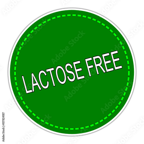 Lactose free sticker