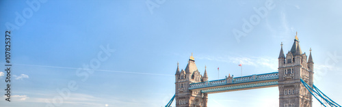 London tower bridge in a sunny day