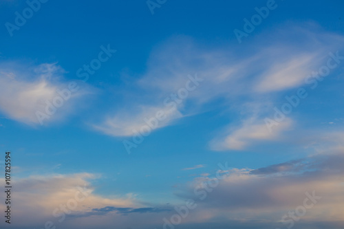 Fototapeta Naklejka Na Ścianę i Meble -  bright sunset sky background, beautiful nature landscape