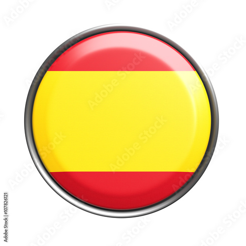 Button with Spain flag Free Download Button with Spain flag - GFXLoad