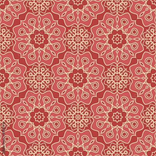 Red seamless pattern.