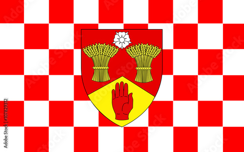 Flag of County Londonderry in Northern Ireland photo