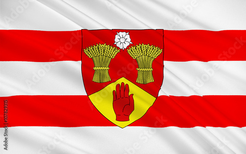 Flag of County Londonderry in Northern Ireland photo