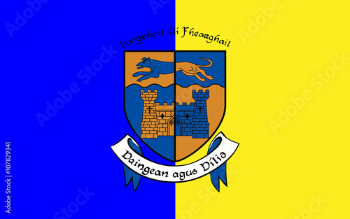 Flag of County Longford is a county in Ireland photo