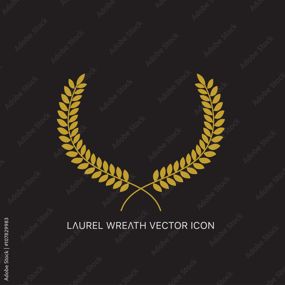 Crest logo element set,Coat of arms,Set of award laurel wreaths and branches,vector illustration. Crest logo element set,Coat of arms,Set of award laurel wreaths and branches,vector illustration.