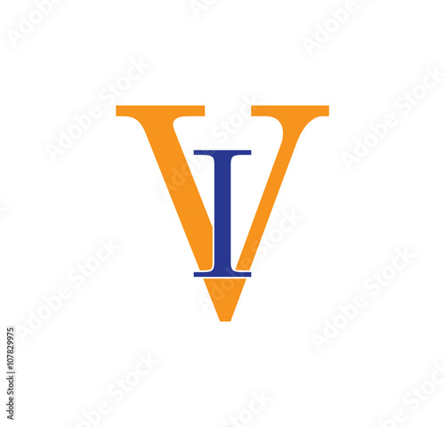 IV logotype simple modern