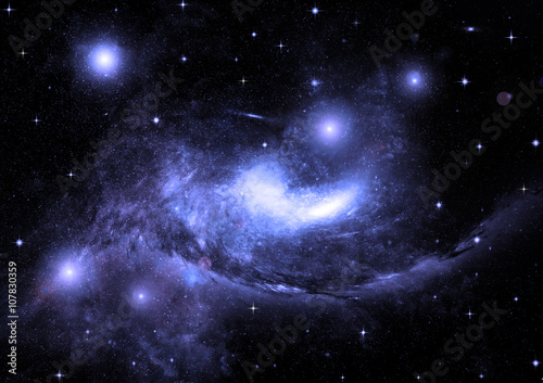 Fototapeta Naklejka Na Ścianę i Meble -  galaxy in a free space