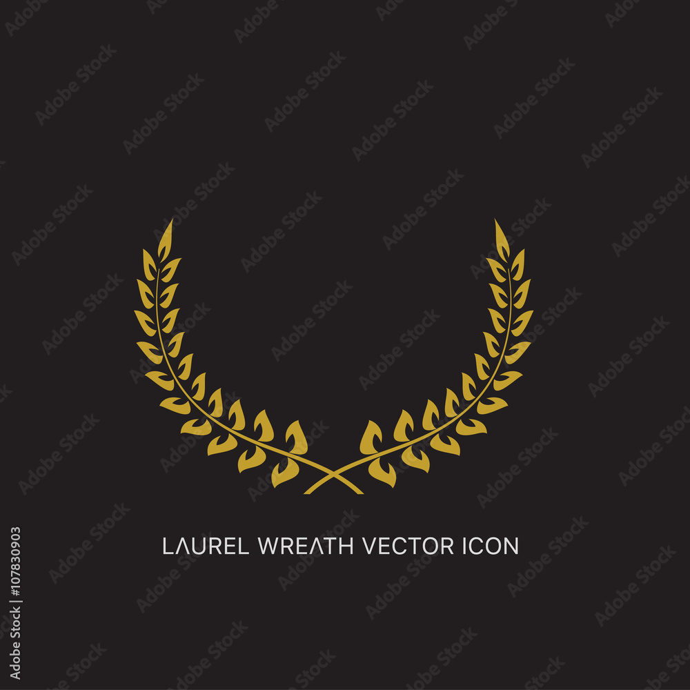 Crest logo element set,Coat of arms,Set of award laurel wreaths and branches,vector illustration. Crest logo element set,Coat of arms,Set of award laurel wreaths and branches,vector illustration.