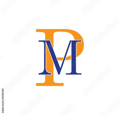 MP logotype simple modern