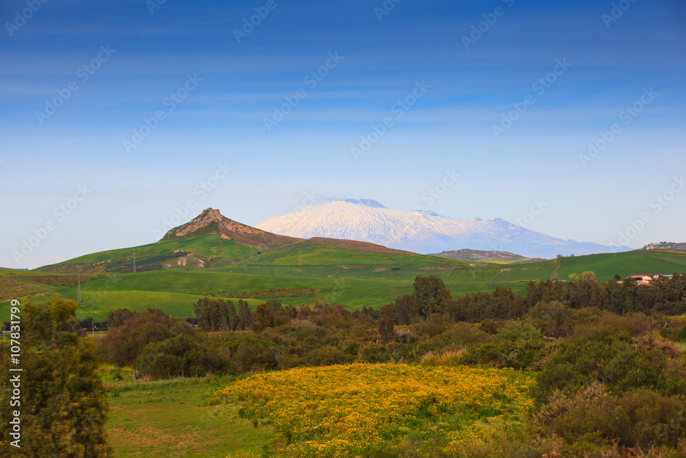 Fototapeta premium Volcano Etna