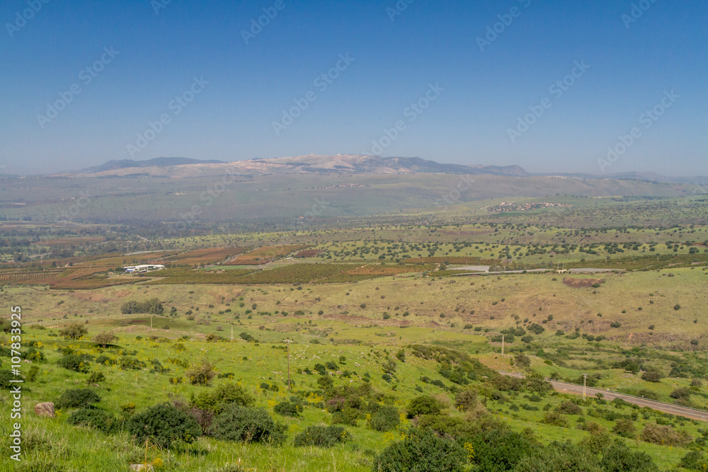 Mountain landscape, Gamla Nature Reserve in Israel