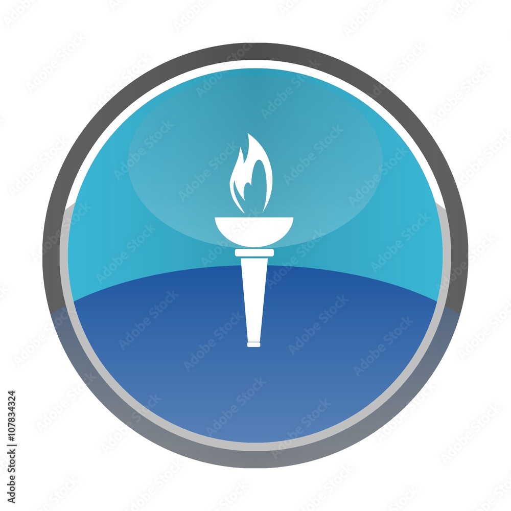 Obraz premium Flambeau dans un bouton