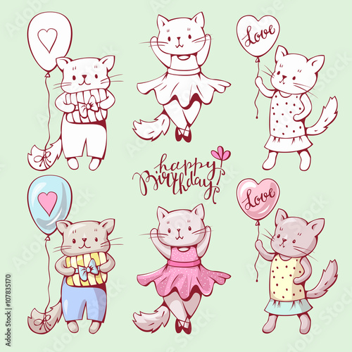 Cartoon cats