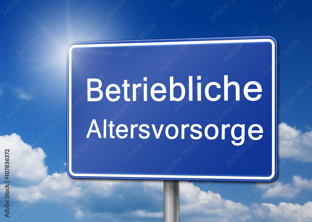 betriebliche altersvorsorge schild betriebliche altersvorsorge schild