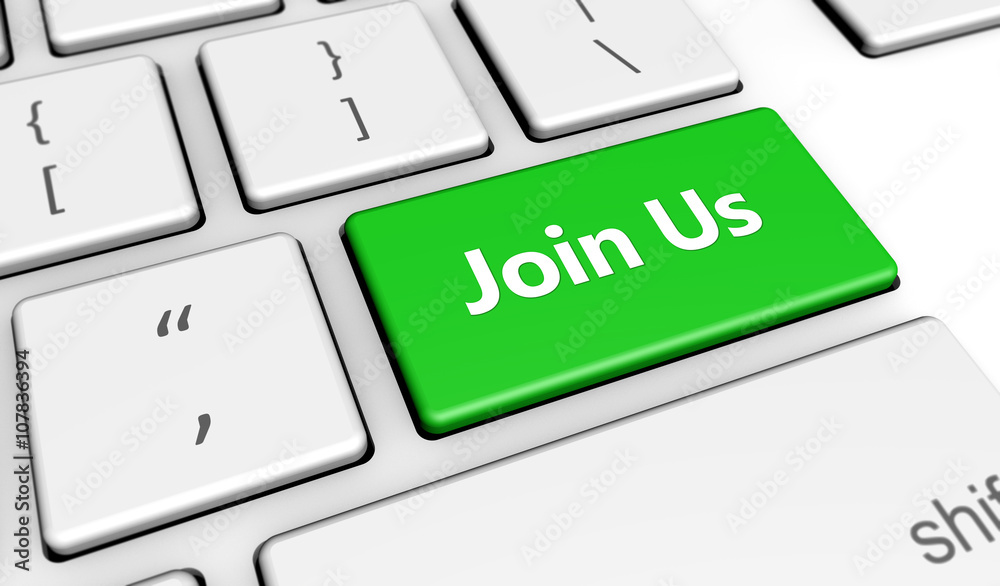Join Us Text Computer Keyboard Join Us Text Computer Keyboard
