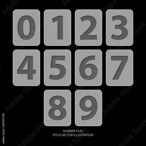 Vector number tiles