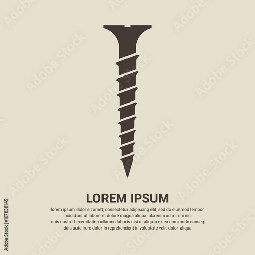 Screw icon - Vector